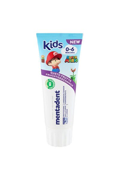 Mentadent Kids Toothpaste for Children 0-6 Years with Fruit Flavor, Fluoride,...