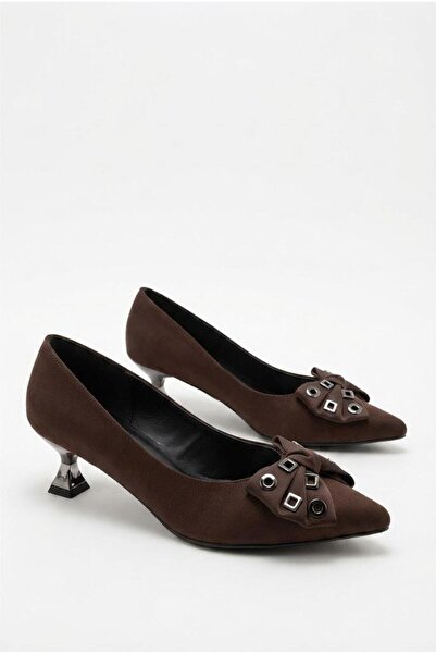fort 077-988-22 Satin Bow Buckle Accessory Pointed Toe 5 cm Low Heel Women's ...