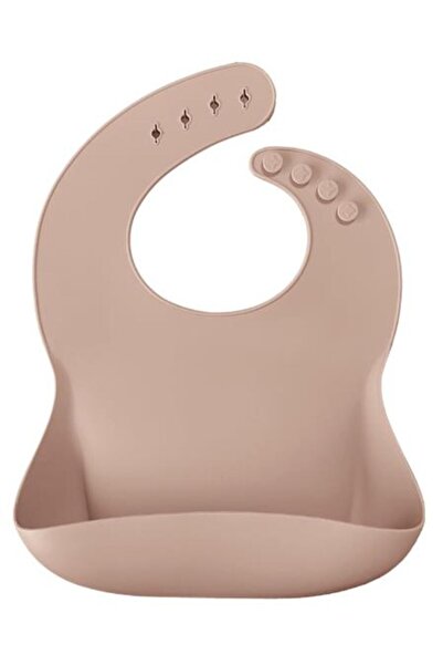 lowell home Basics Silicone Baby Bib Bubble Beige