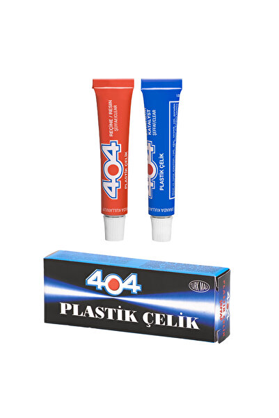 YANARLAR 404 Plastik Çelik Yapıştırıcısı 41 Gr İkiz Tüp Yapıştırıcı