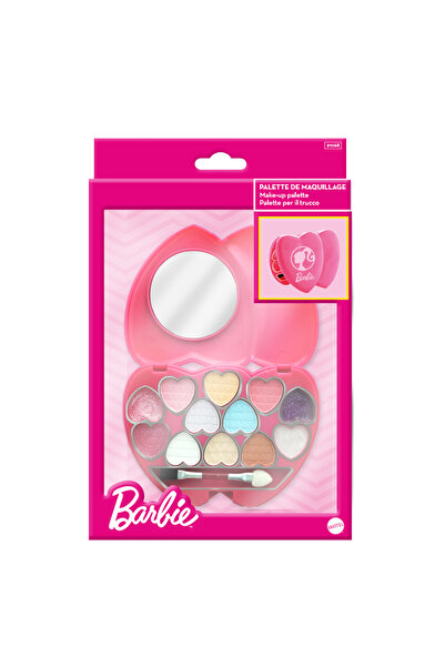Barbie Set de paletă de machiaj pentru copii cu oglindă