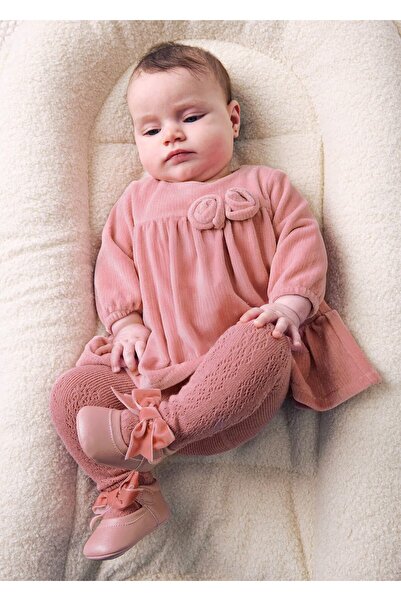 MAYORAL Newborn Baby Girl Ribbed Knit Dress