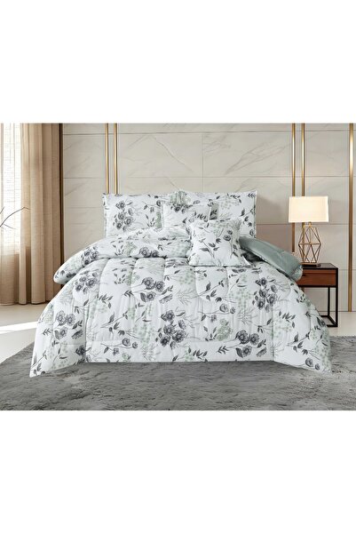 BIET ALMAFROSHAT 6-Piece Quilted Bedspread Set with a Quilted Bed Runner