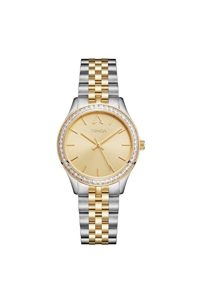 TRNDA Women's Stainless Steel Watch, Gold Dial | Trnda-032ss