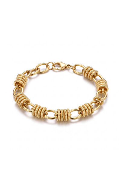 LYRA Bags & Accessories Large Ring Steel Tag Bracelet