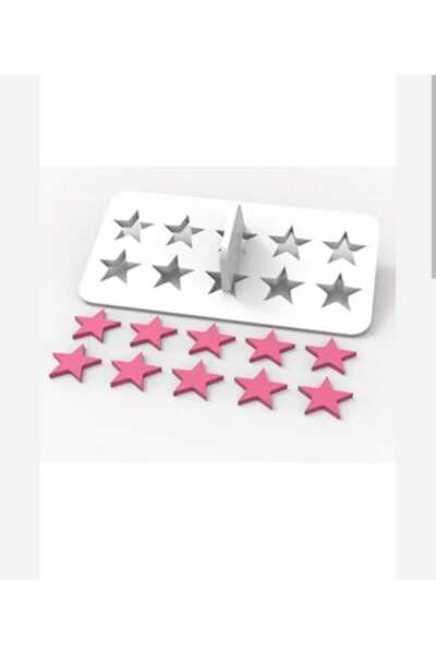 DALKIR GIDA Star Patterned Mini Multi Dough Cutter with 10 Compartments (5 Cm...