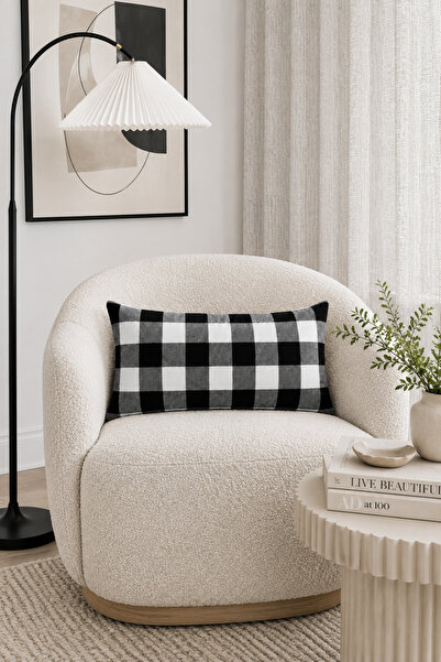 HOMESSA Buffalo Checkered 2-Piece Throw Pillow Cover 35X55 cm