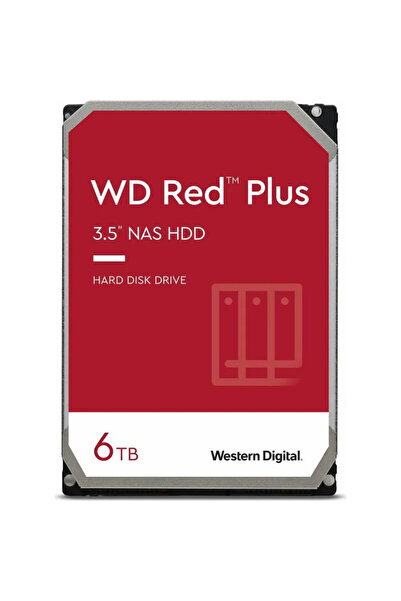 WD HDD NAS Red Plus, 6TB, 5400 RPM, 256MB, SATA