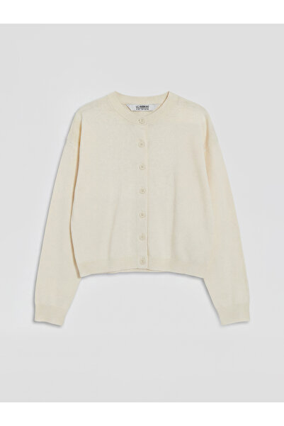 LC Waikiki Cardigan tricotat pentru fete cu guler rotund