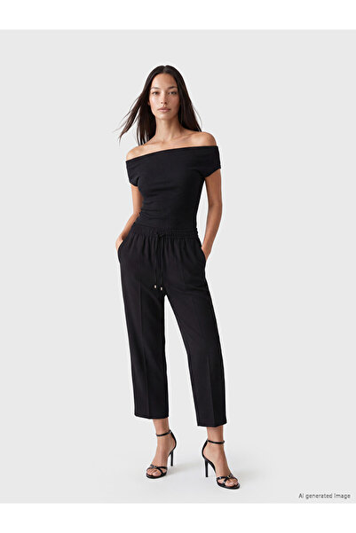 LC Waikiki Pantaloni de damă cu talie elastică și croială normală