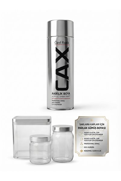 caxcolors CAX Saklama Kapları İçin Akrilik Sprey Boya Ahşap Plastik Cam