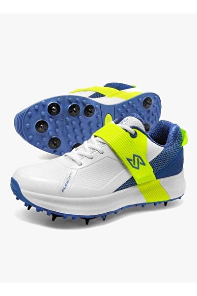 SOLM8 S60 Pro Cricket Shoes | Metal Replaceable Spikes, Velcro Strap, Ultrali...