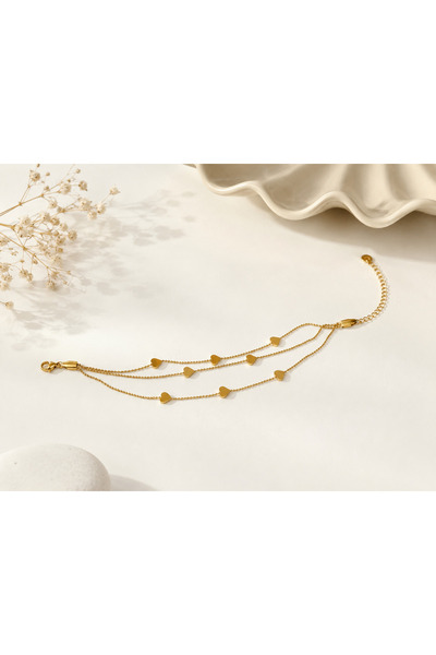 Archhazel Jewelery Steel Heart Bracelet