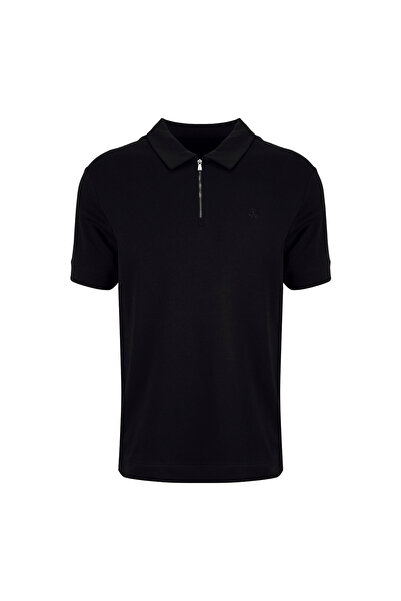 BROOKS BROTHERS Siyah Erkek Polo T-Shirt BBSS26MTS023