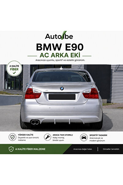 AutoVibe BMW E90 AC SCHNİTZER ARKA TAMPON EKİ DİFİZÖR ORJİNAL TAMPONA UYGUN A...