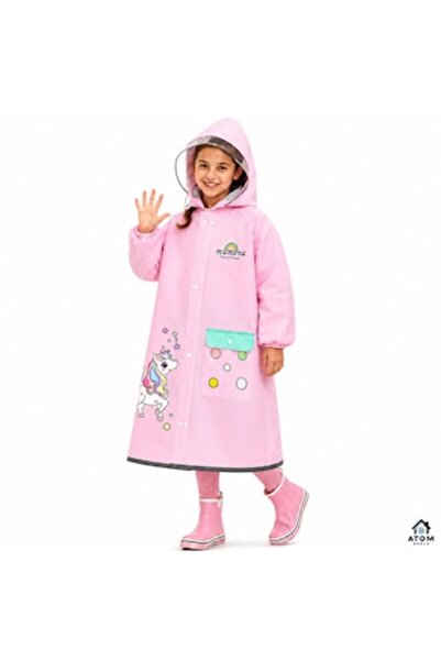 ATOM DEALS Poncho de ploaie cu unicorn pentru copii ATOM DEALS ®   5 ani, 100...