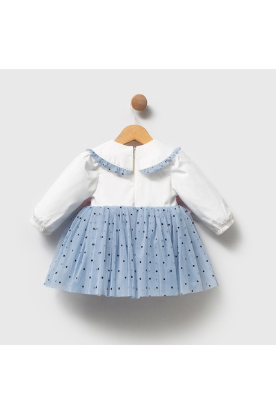 Coolimino Tulip Embroidered Patterned Baby Girl Dress