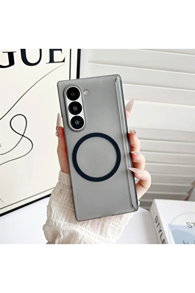 Choice11 Galaxy Z Fold5 Matte Black Magnetic Phone Case Frosted Translucent f...