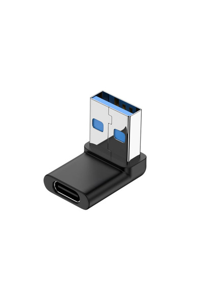 Choice7 black 180 Degree Elbow USB C Adapter Type C USB C OTG Converter U Sha...