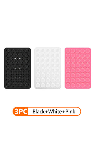 Choice14 3pcs Set 3 Silicone Suction Cup Phone Holder Multi-Functional Anti-s...