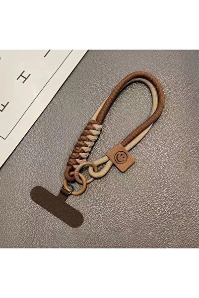 Choice 01 brown 1Pc Colorful Woven Phone Strap Universal Anti Fall Wristband ...
