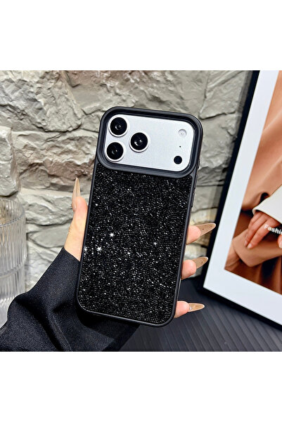 Choice69 iPhone17 Pro Max Black Luxury Bling Glitter Diamond Phone Case for I...