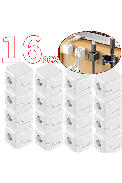 Choice4 16 WHITE 36/16/8/4PCS Magnetic Cable Clips Cable Smooth Adjustable Co...