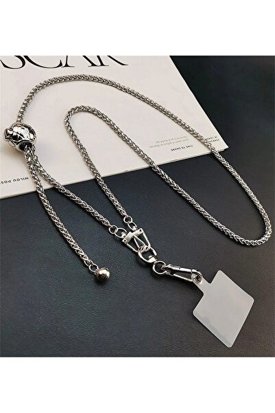 Choice Silver Mobile Phone Corssbody Straps Lanyard Metal Adjustable Leather ...