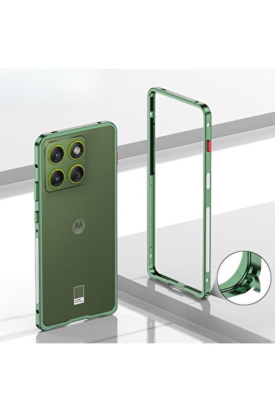 choice2 For MOTO Edge 70 green Luxury Detachable Metal Protect Ultra-Thin Cas...