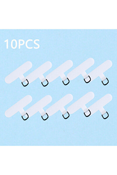 Choice1 10PCS white 10PCS New Universal Mobile Phone Lanyard Strap Gasket Ant...