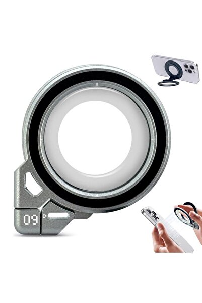 Choice sliver Portable Lazy Man Stand For Phone Handle Ring Phone Stand Magne...