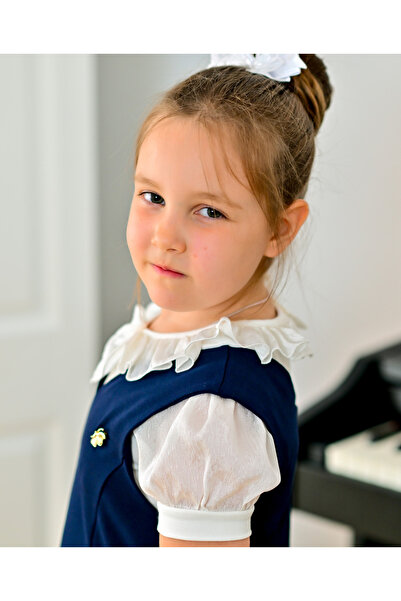 Generic Brand Uniforme scolare: bluza de scoala crem cu maneca scurta Dora