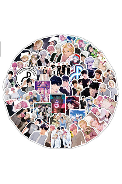 Choice 72Pcs 72PCS Kpop Plave Stickers Graffiti Decals DIY Luggage Laptop Pho...