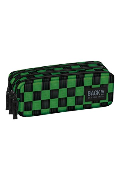 Derform Penar BackUp8, 22x9x9 cm, model patratele, cu 3 compartimente, PB8G73