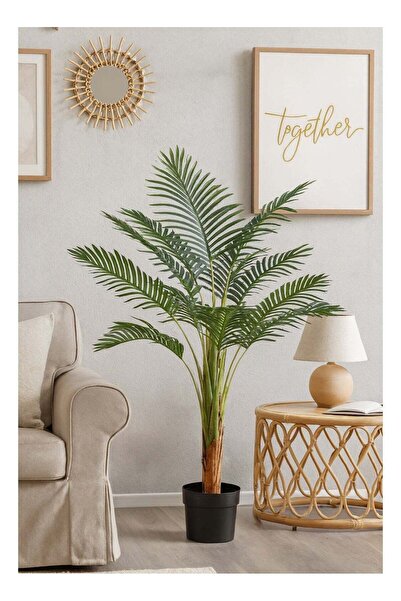DRAMA HOME Decorative Artificial Palm Tree with a height of 140 cm – Natural-...