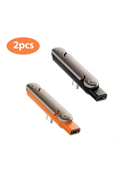 Choice6 أسود 1 قطعة، برتقالي 1 قطعة، محول طاقة USB-C بقوة 240 واط مع حامل قاب...