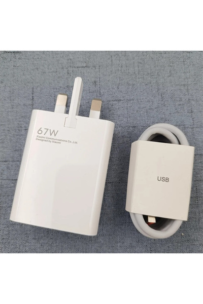 Choice XIAOMI UK Add 1.5M Cable 67W UK Charger Phone Usb C Turbo HyperCharge ...