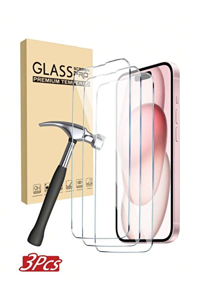 Choice29 iPhone17 Pro Tempered Glass Film 3 Pieces black 3PCS HD Clear Temper...
