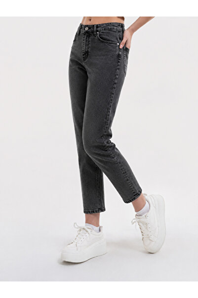 sion jeans Black Snow Wash Boyfriend New Season Daily Wear Comfortable Smoked...