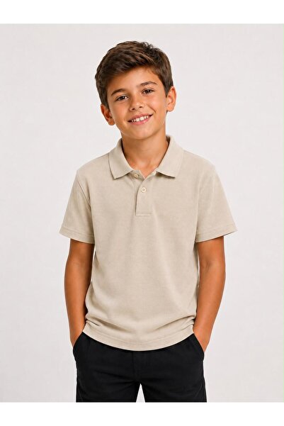 redbug kids Unisex Combed Cotton Polo Collar Short Sleeve School T-Shirt