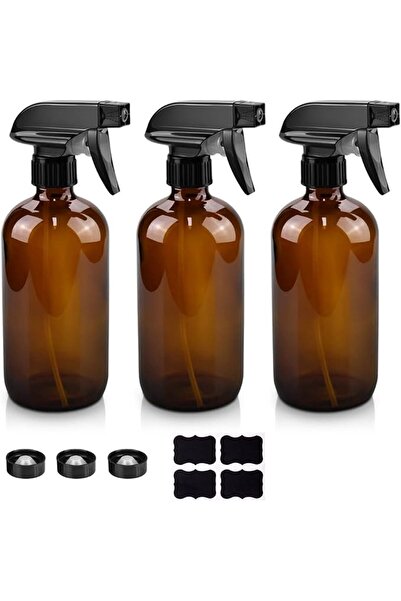 GENERAL Worldgsb Glass Spray Bottles, 16oz Refillable Containers, Empty Bosto...