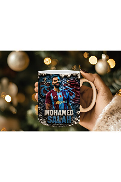 Evion Mohamed Salah Trabzon Fan Cup – Footballer Themed Burgundy Blue Special...