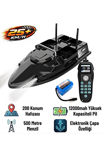 HobbyRcModels SAZAN YEMLEME BOTU Flytec V803 Pro 500M Menzilli, GPS'li, 200 K...