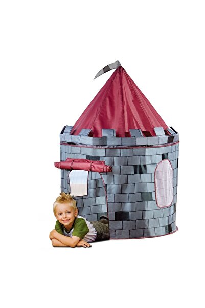 Zâna Casei Cort pentru copii cu model castel de cavaleri 105x105x125cm