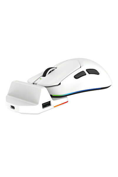 gameagle Tracker Pro RGB Kablosuz2.4Ghz+Bluetooth+Kablolu+Dock Şarj İstasyonl...