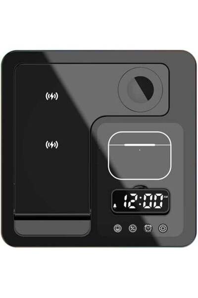 Generic 5-in-1 Wireless Charging Station, Fast Qi Charging Stand for Phone, S...