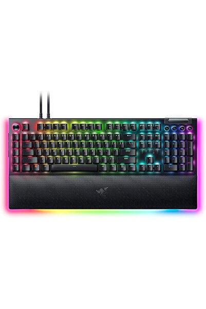 RAZER لوحة مفاتيح الألعاب الميكانيكية السلكية BlackWidow V4 Pro: مفاتيح ميكان...