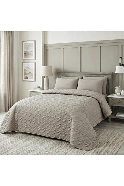Master Home Textile MASTER Microfiber Plain Bedspread Set, Fits 200 x 200 cm ...