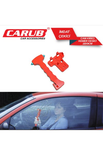YTO OTO İMDAT ÇEKİCİ CAM KIRICI VE EMNİYET KEMERİ KESİCİ ACİL DURUM APARATI