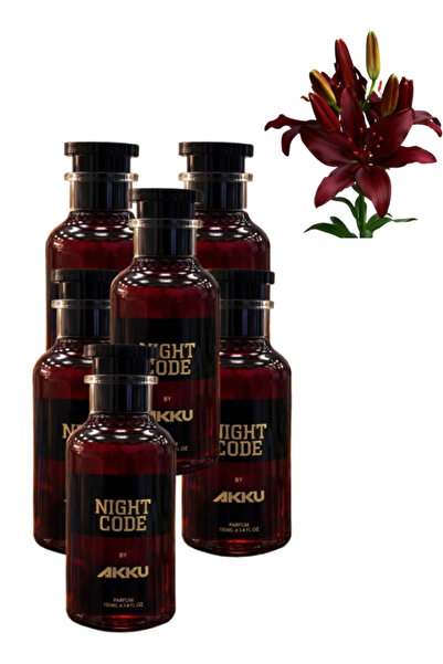 AKKU 6 قطع من عطر نايت كود 100 مل